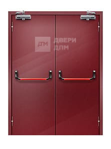 Двупольная огнестойкая дверь с антипаникой ДП-543